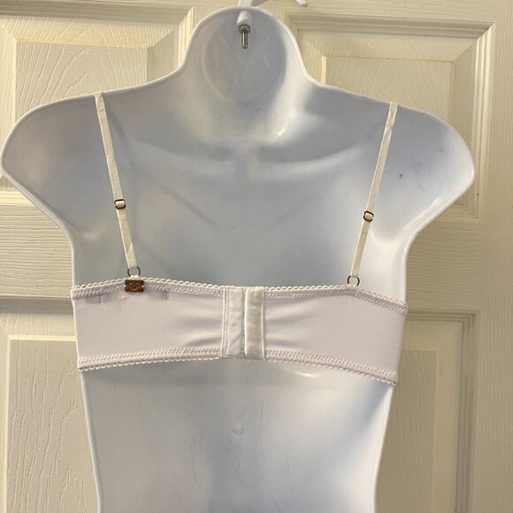 For Love & Lemons Cross Your Heart Sweet Sexy Caged Bra Honeymoon - Picture 3 of 7